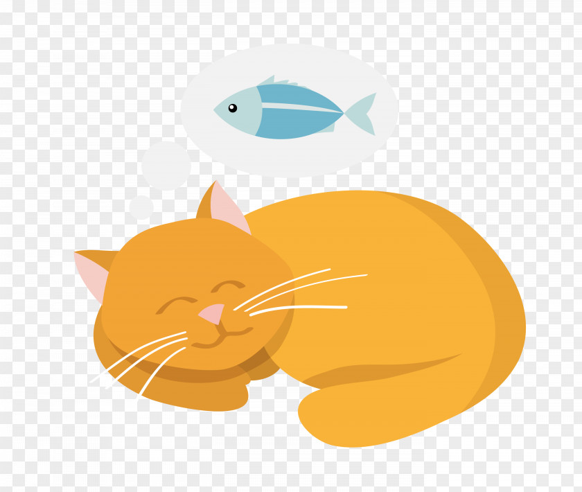Vector Cat Dreaming Material Kitten Whiskers Clip Art PNG