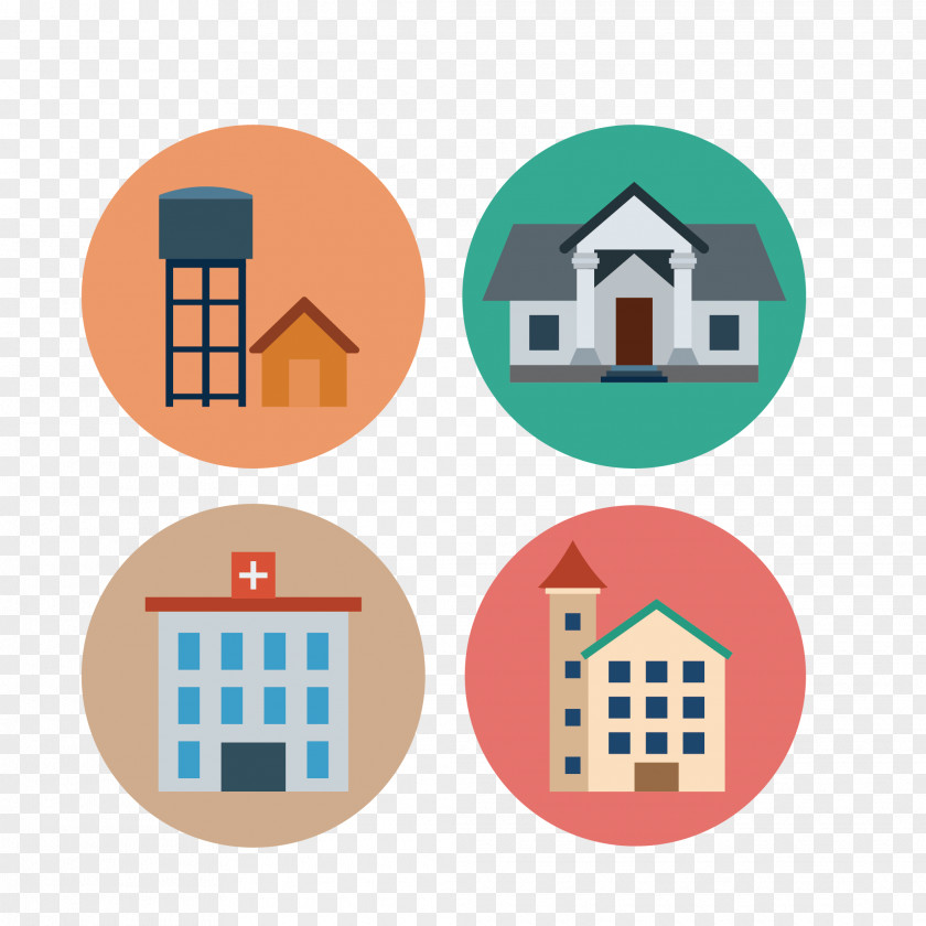 Architectural Illustration Icon Design Euclidean Vector PNG