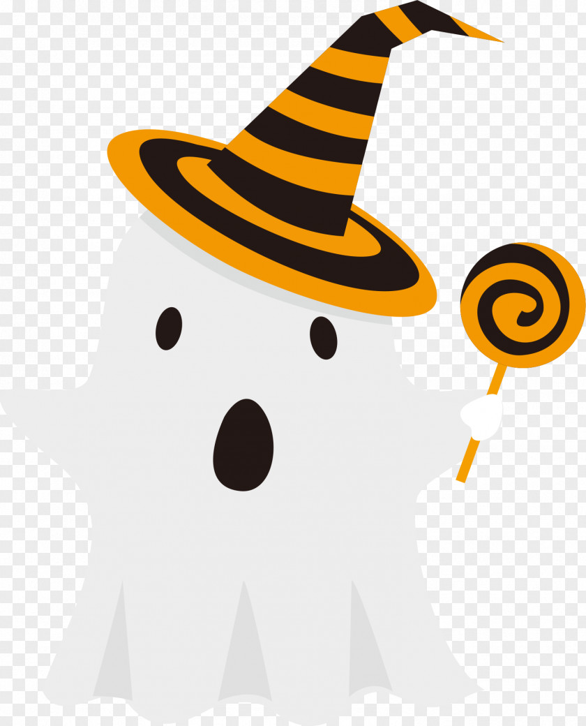 Cute Ghost Clip Art Halloween Vector Graphics Image PNG