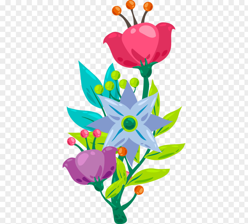 Fresh Floral Material Petal Flower PNG