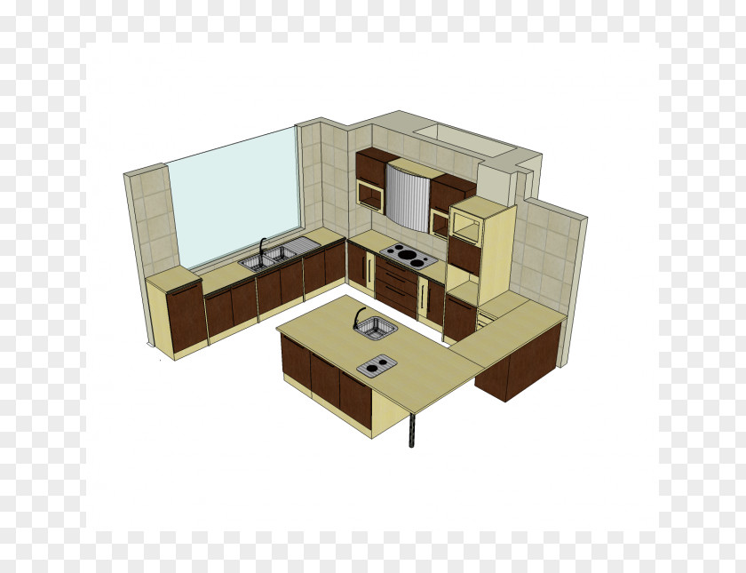 Kitchen Island Architecture Angle PNG