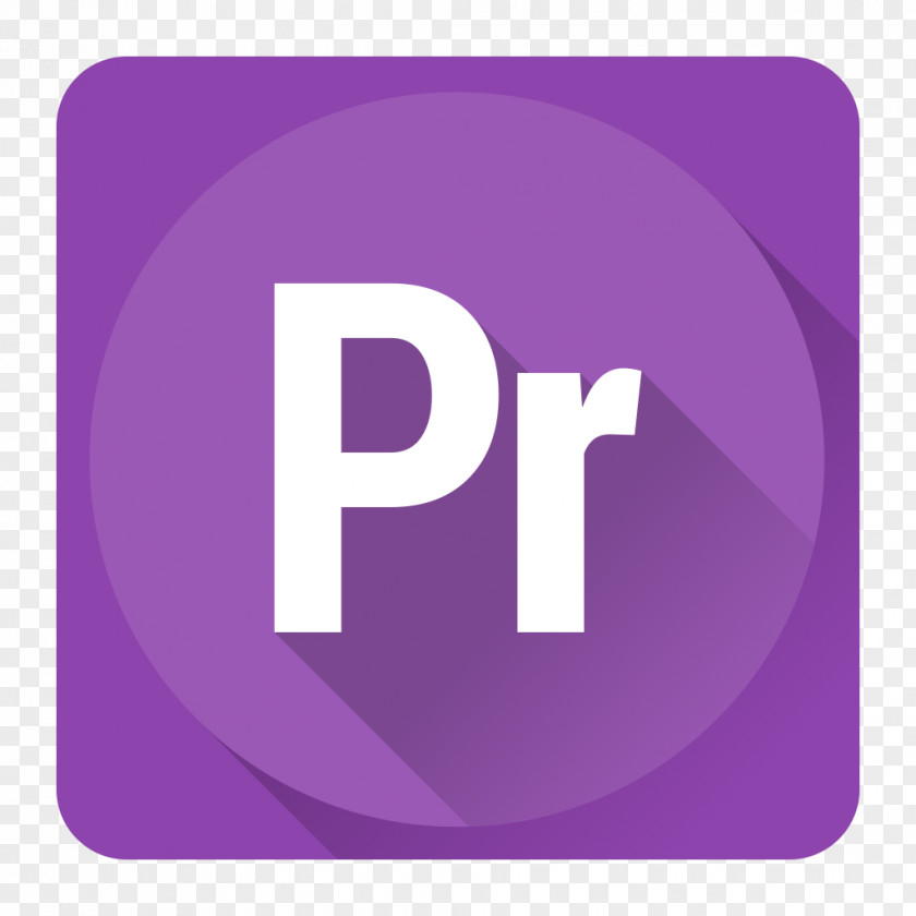 PremierPro Square Purple Text Brand PNG