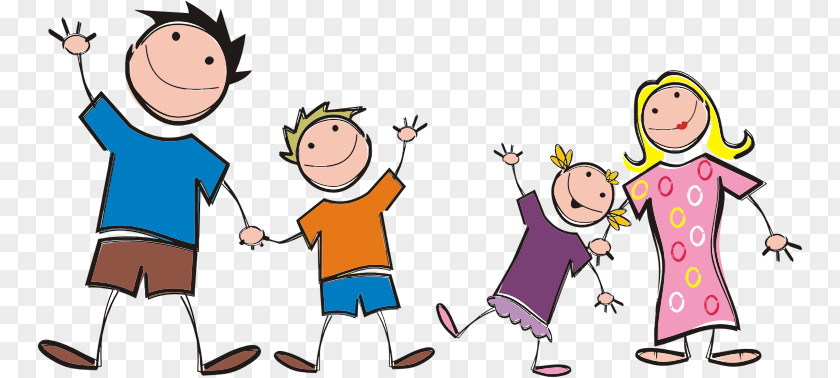 Cartoon Family Clip Art PNG