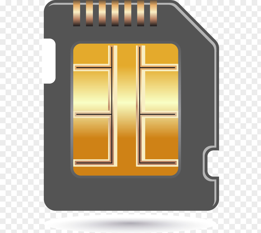 Hand-painted Pattern Memory Card Chip Integrated Circuit Clip Art PNG