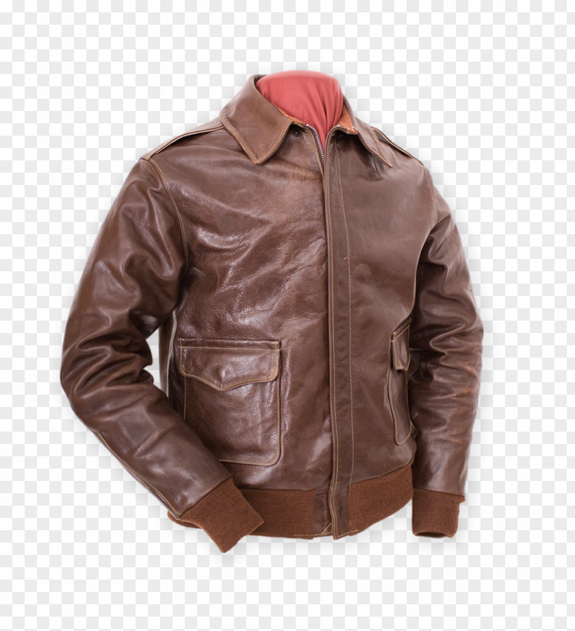 Jacket Leather A-2 Flight PNG