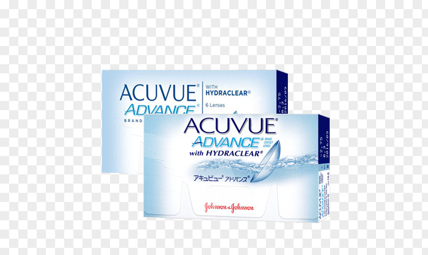 Lentil Johnson & Acuvue Advance Com Hydraclear Contact Lenses PNG