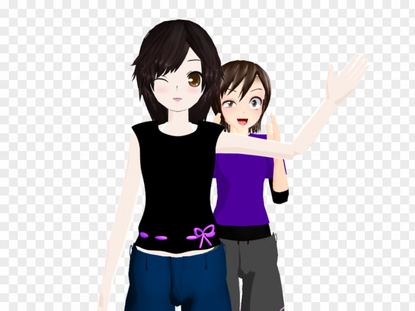 Purple Friendship Human Behavior Black Hair Brown PNG