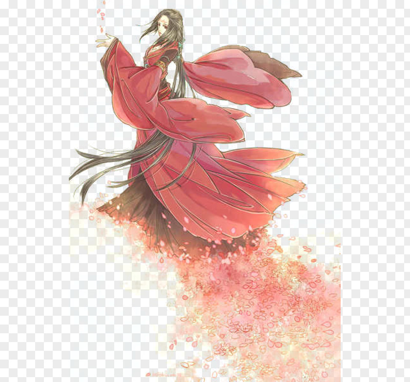 Red Queen Costume Drama Illustration PNG