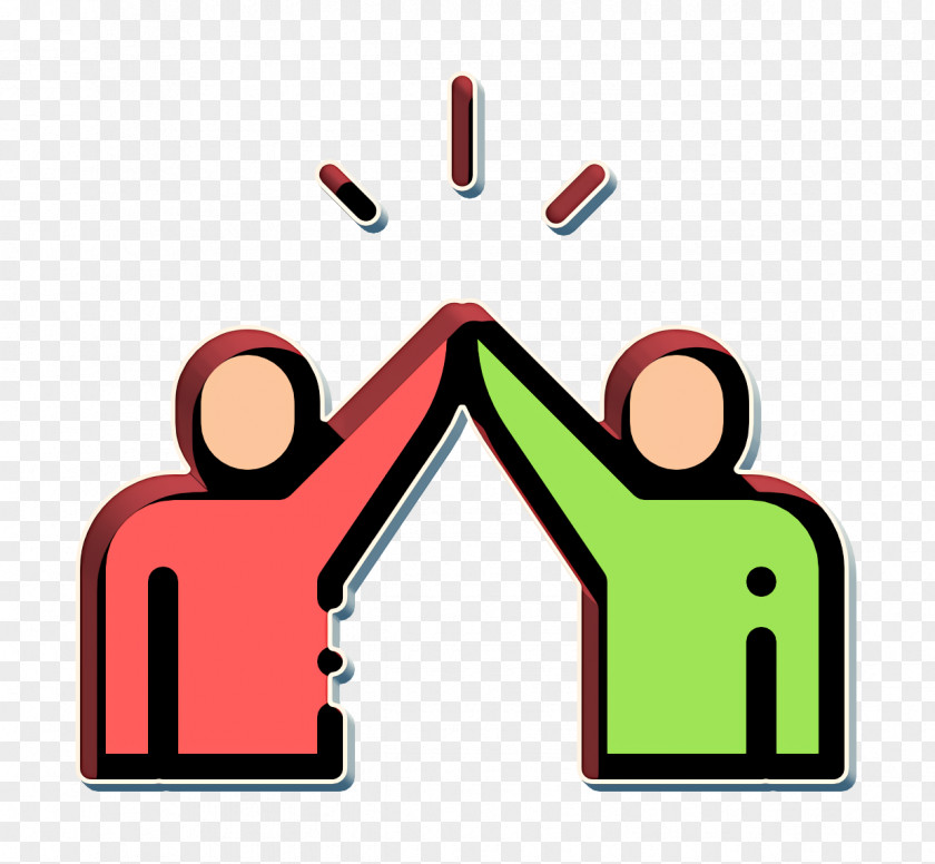 Relationship Icon High Five Friendship PNG