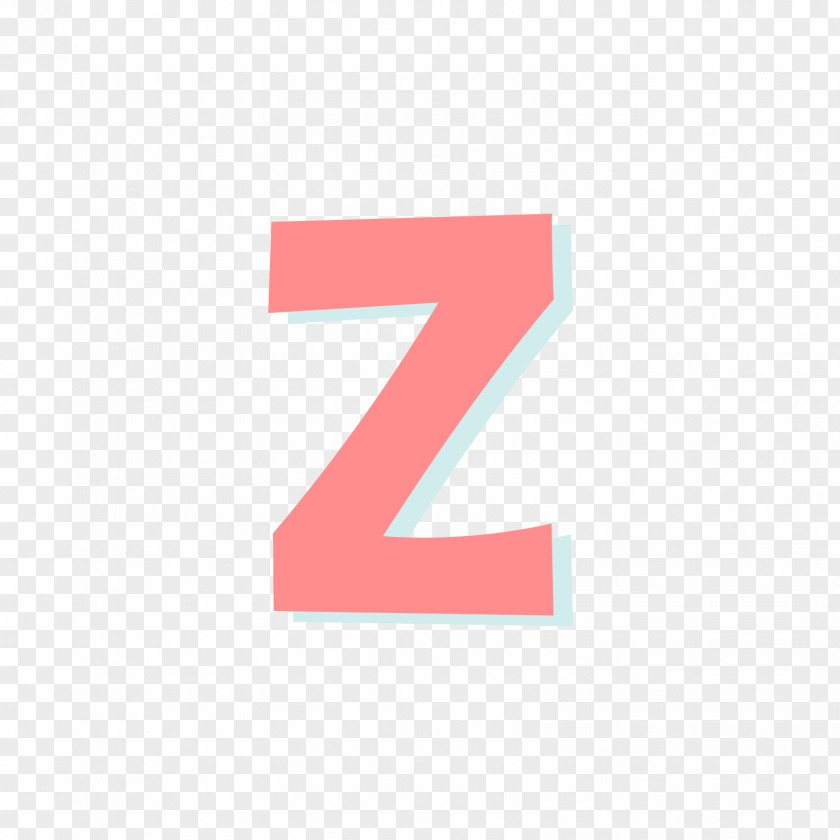 The Red And Blue Letters Z Letter PNG