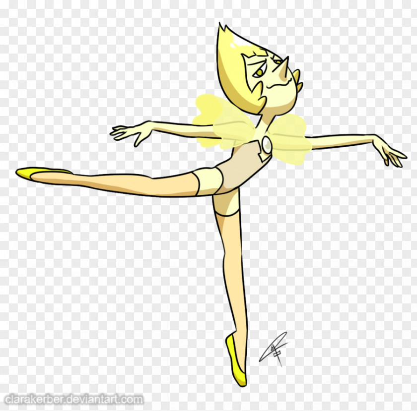 Yellow Dancer Fan Art Pearl Cartoon PNG