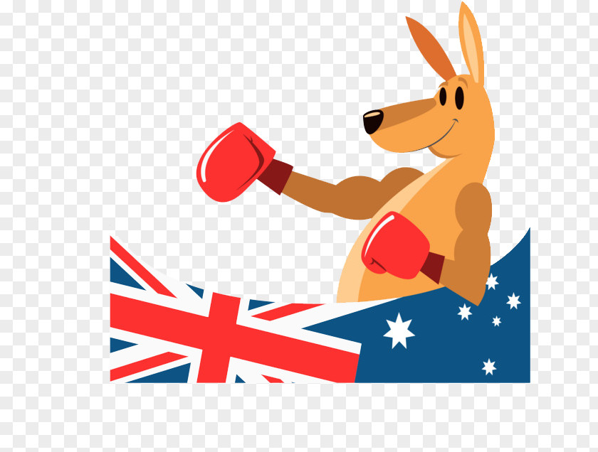 Australia Boxing Kangaroo Clip Art PNG