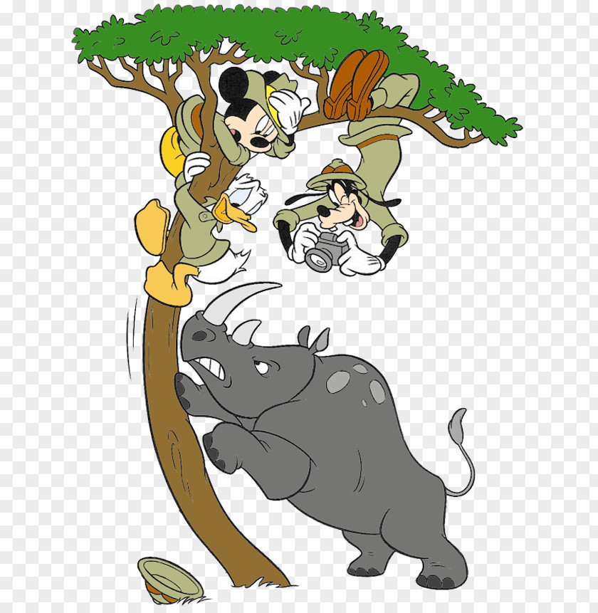 Rhinoceros Clipart Mickey Mouse Goofy Donald Duck Minnie Disney's Animal Kingdom PNG