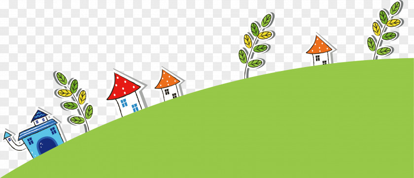 Cute Cartoon House Vector Illustration PNG