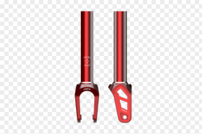 Red Fork Kick Scooter Wheel Electric Vehicle Bicycle Forks PNG