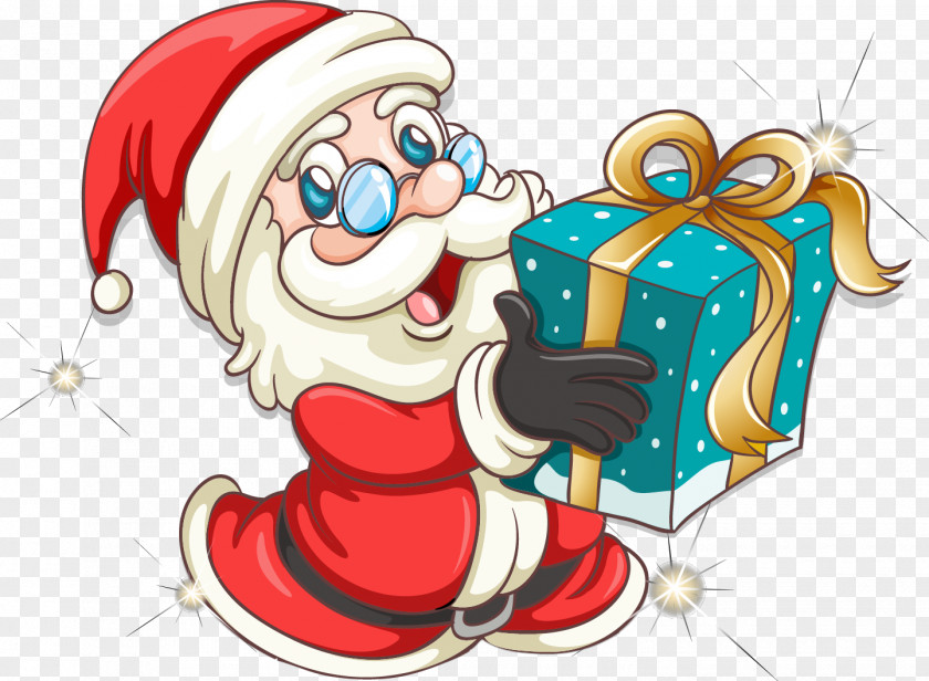 Santa Gifts Claus Christmas Clip Art PNG