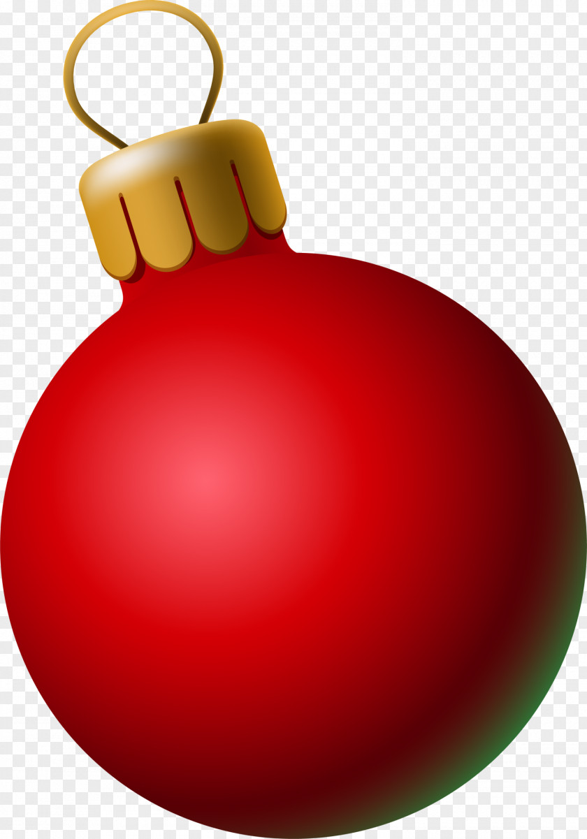 Simple Red Ball Ornament PNG