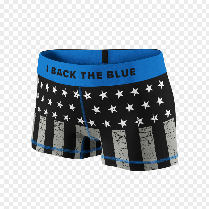 Thin Blue Line Swim Briefs Police Officer Clothing PNG