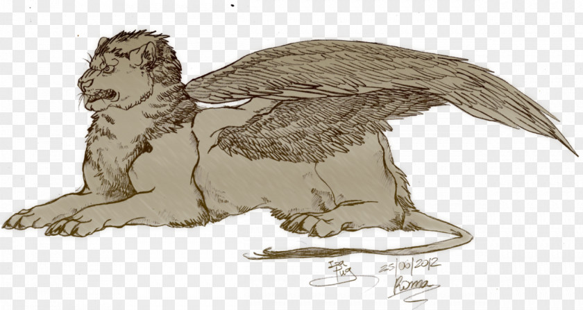Winged Lion Dog Drawing /m/02csf Fur PNG