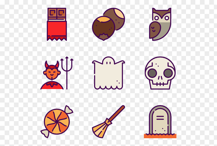 Halloween Vector Elements Emoticon Line Clip Art PNG