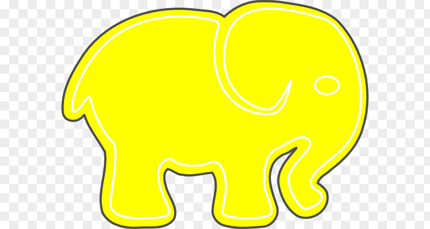 Yellow Elephant Indian Elephantidae Clip Art PNG