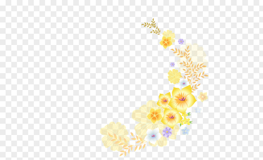 Yellow Flower Decoration Floral Design Petal Download PNG