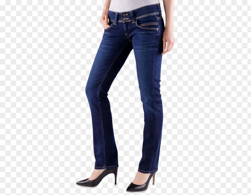 Blue Woman Jeans Denim Waist PNG