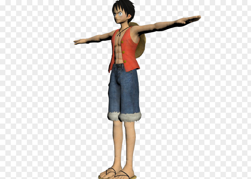 Bua Monkey D. Luffy 3D Modeling Computer Graphics Download File PNG