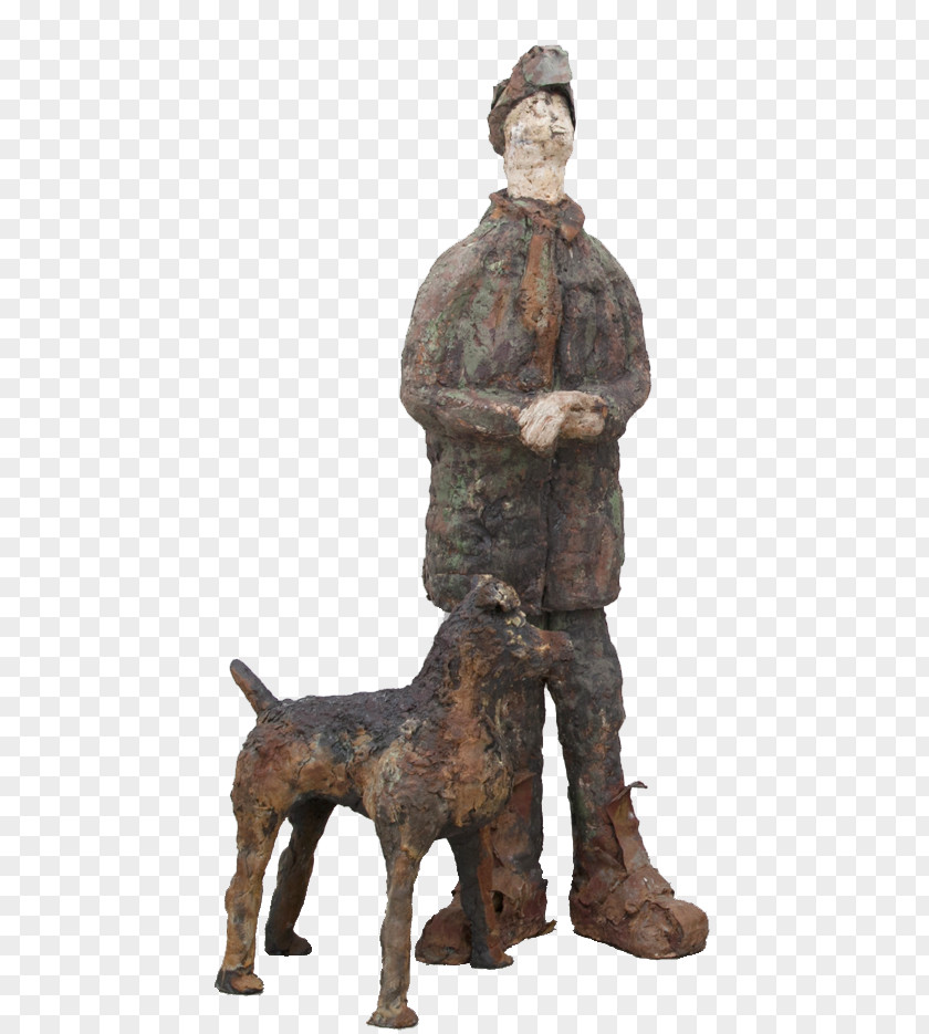 Dog Bronze Sculpture Figurine PNG