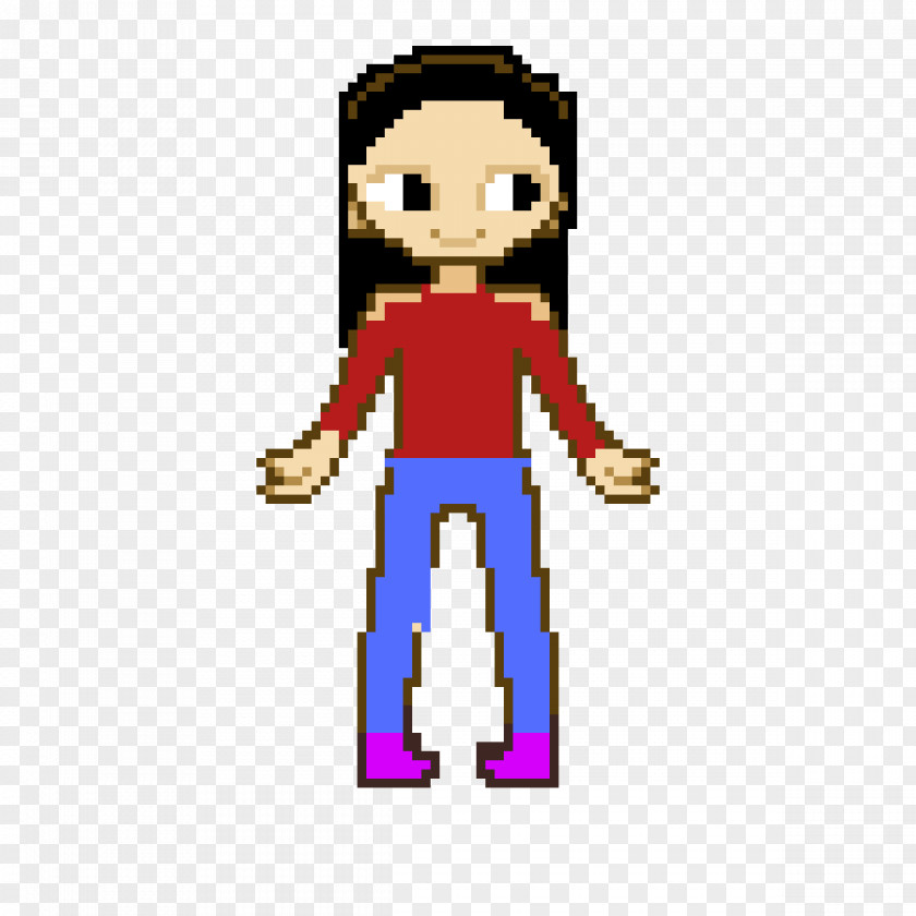 Kaitlyn Streamer Pixel Art Character Drawing Cartoon Image PNG