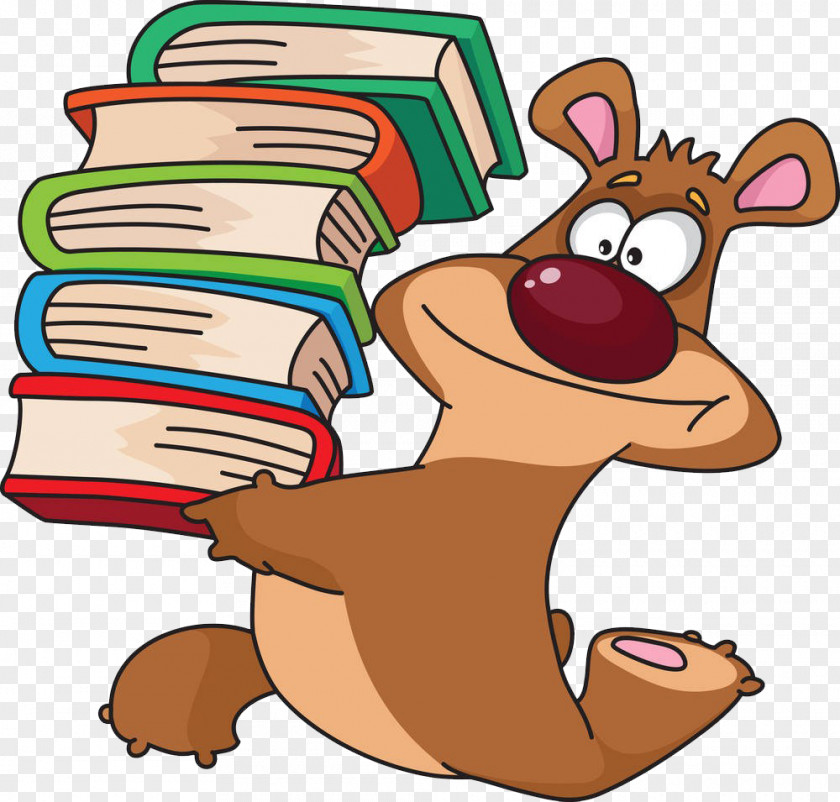 Dog Holding Book Childrens Literature Royalty-free Clip Art PNG