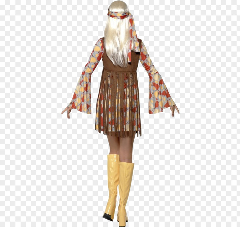 Dress 1960s 1970s Clothing Hippie Costume PNG