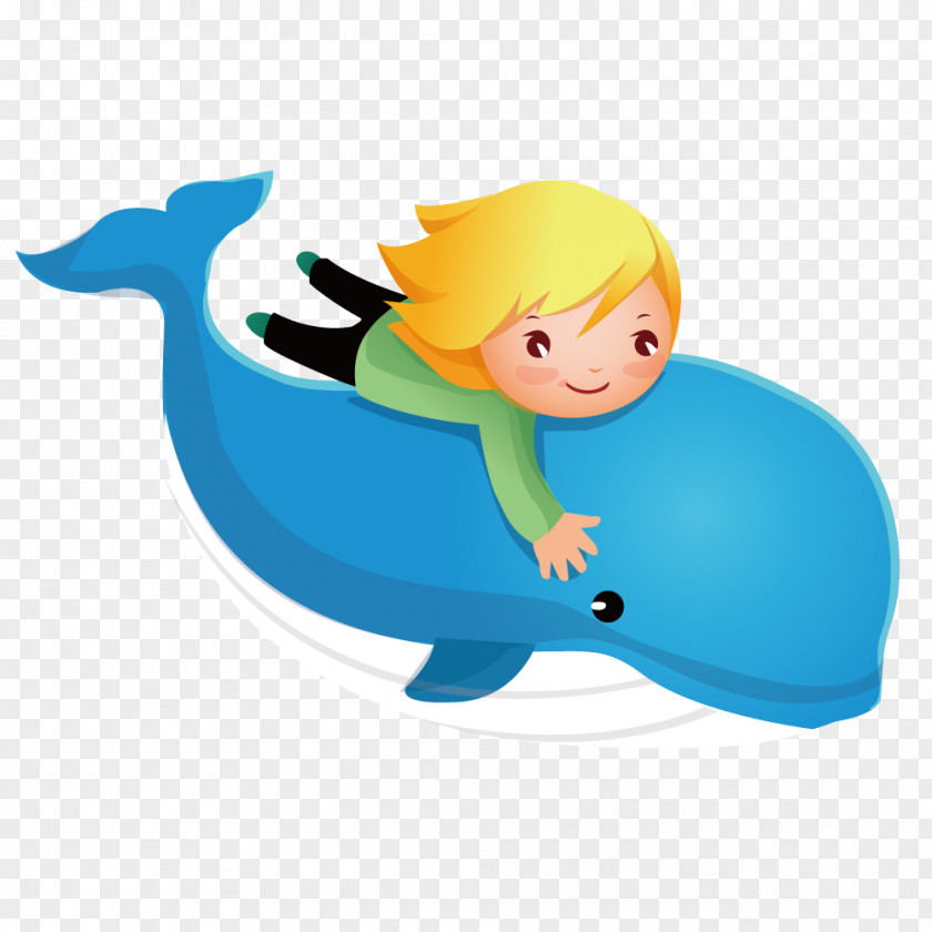 Euclidean Child PNG Child, Dolphin and girl clipart PNG