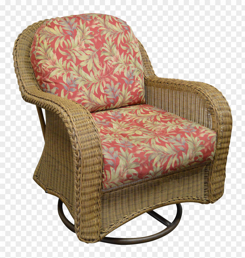 Chair Resin Wicker Swivel Glider PNG