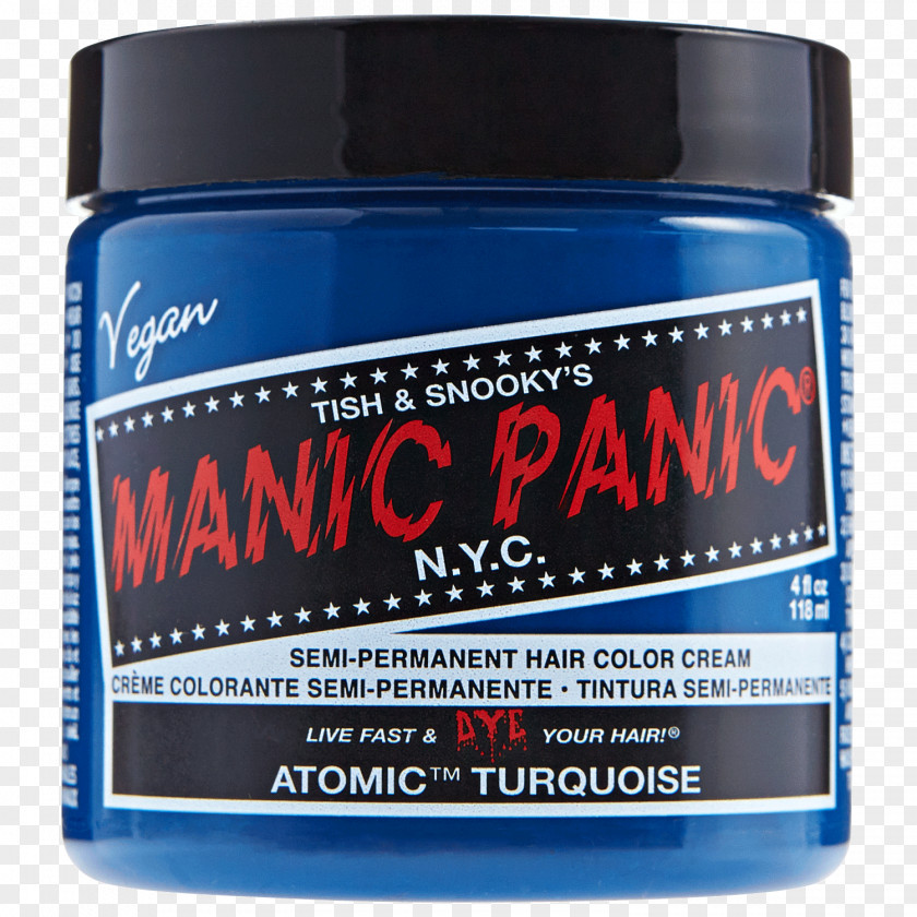 Hair Coloring Manic Panic Human Color Blue PNG