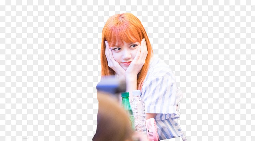 Lisa Blackpink Hair Coloring Thumb Brown PNG