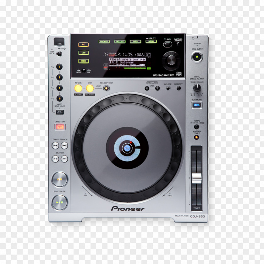 USB CDJ Compact Disc Audio Pioneer DJ PNG