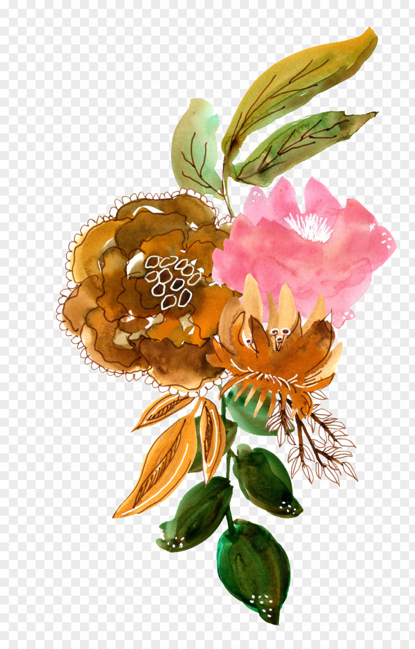 Design Image Watercolor Painting PNG