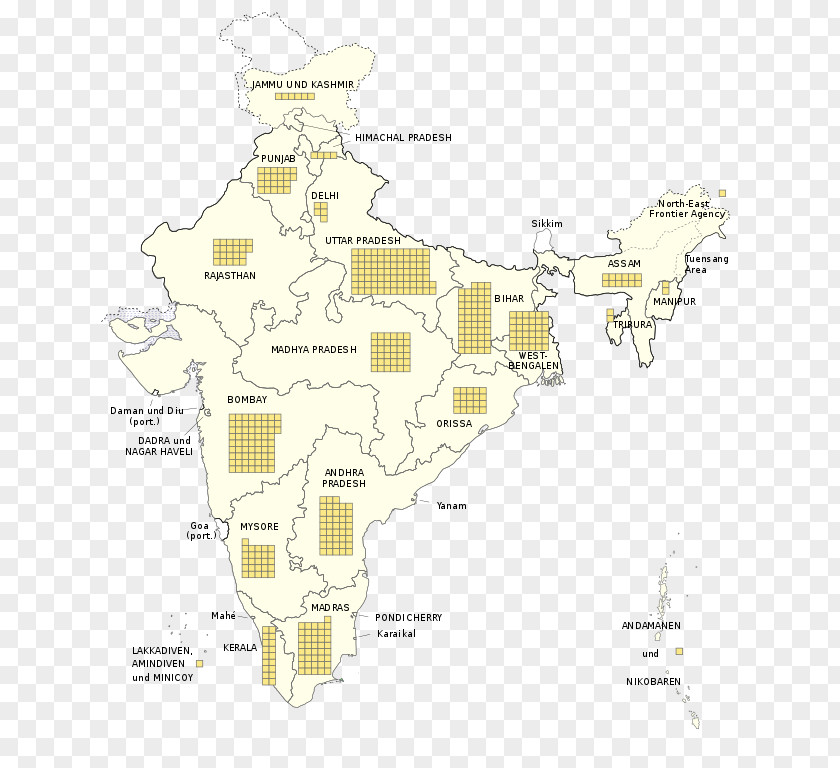 Design States And Territories Of India Map PNG