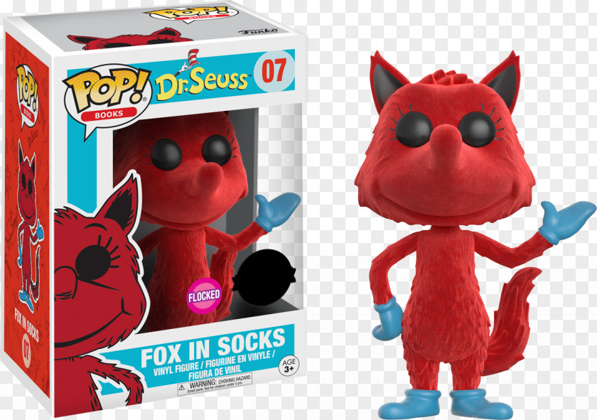 Fox In Socks The Cat Hat Funko Designer Toy Amazon.com PNG