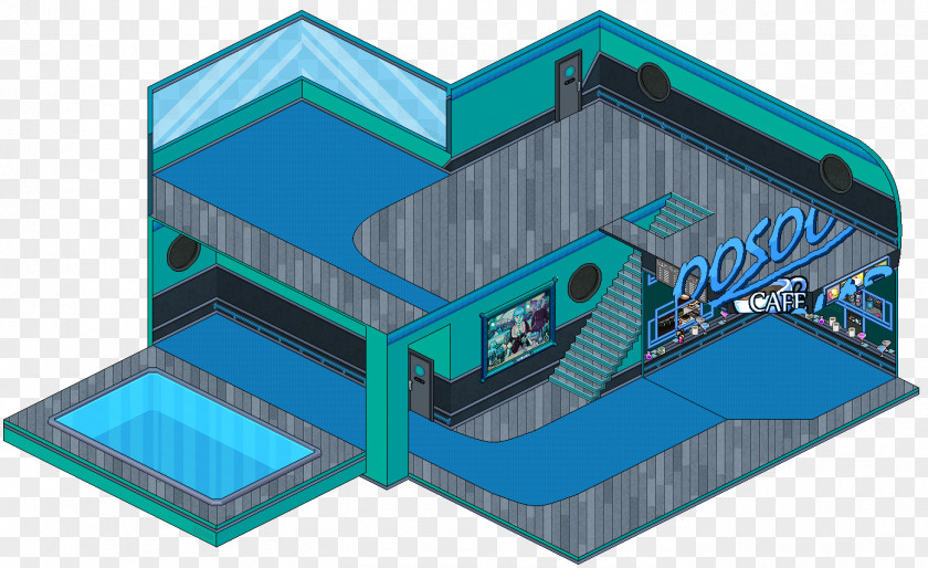 House Habbo Room Building Cafe PNG
