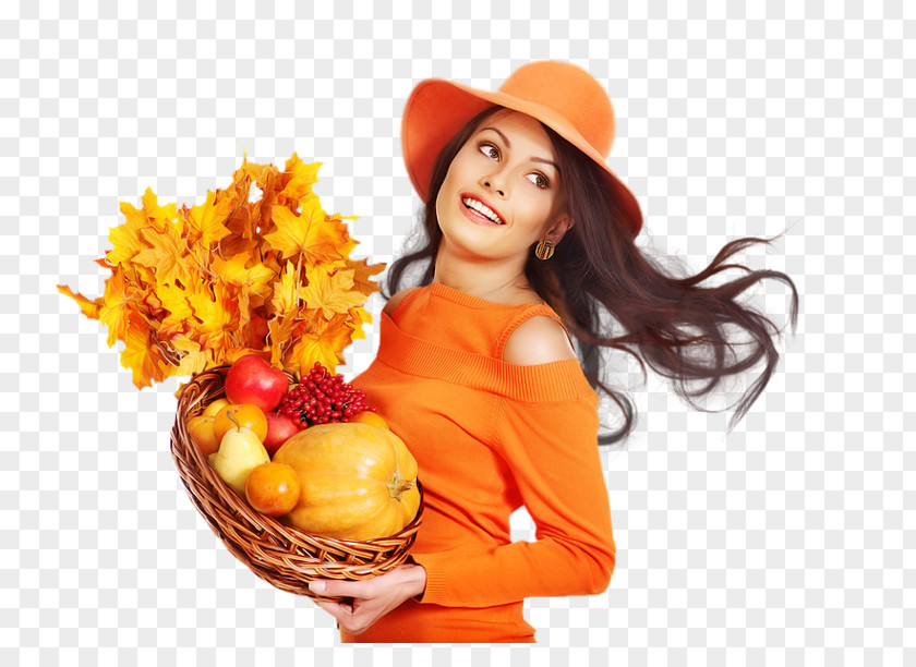 Autumn Woman Stock Photography PNG
