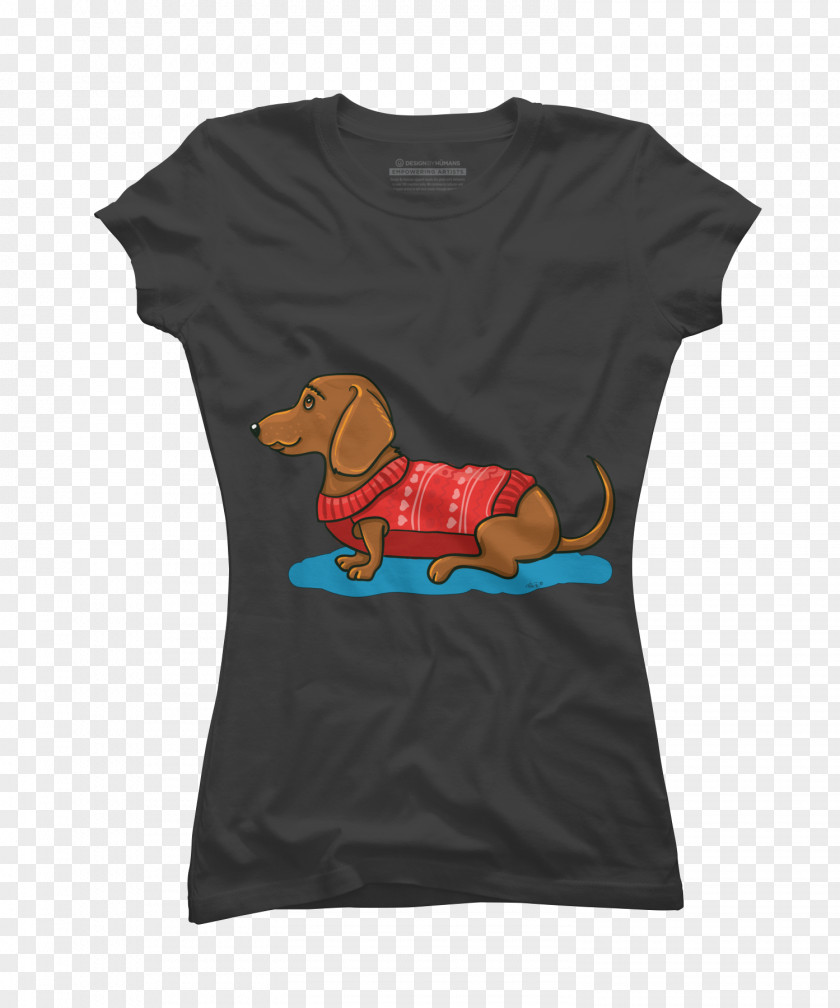 Dachshund And Flag T-shirt Cat Hoodie Top PNG