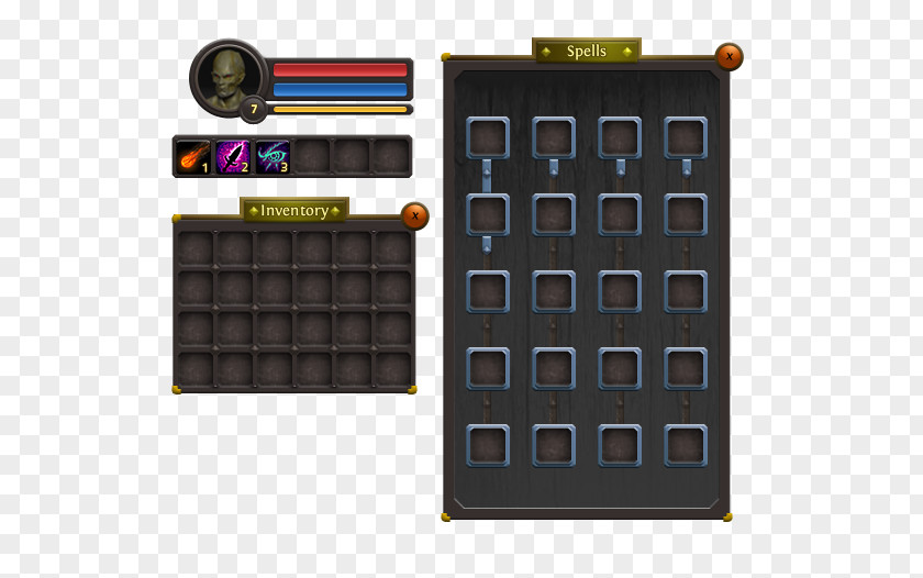 Game Ui Graphical User Interface Role-playing Button PNG