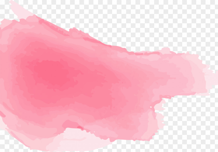 Pink Watercolor Smoky Painting Stain PNG