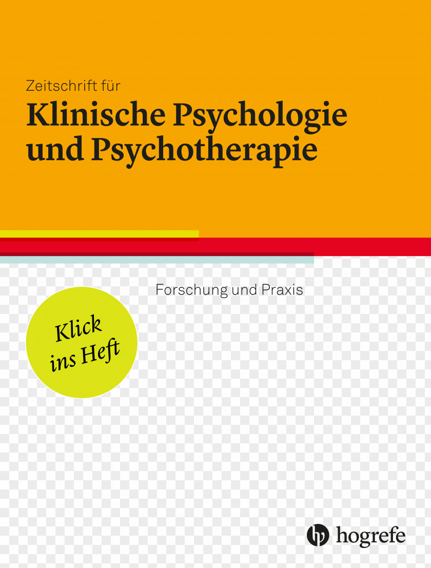 Psychiatrie Clinical Psychology Psychotherapist Hogrefe Publishing Group Scientific Journal PNG