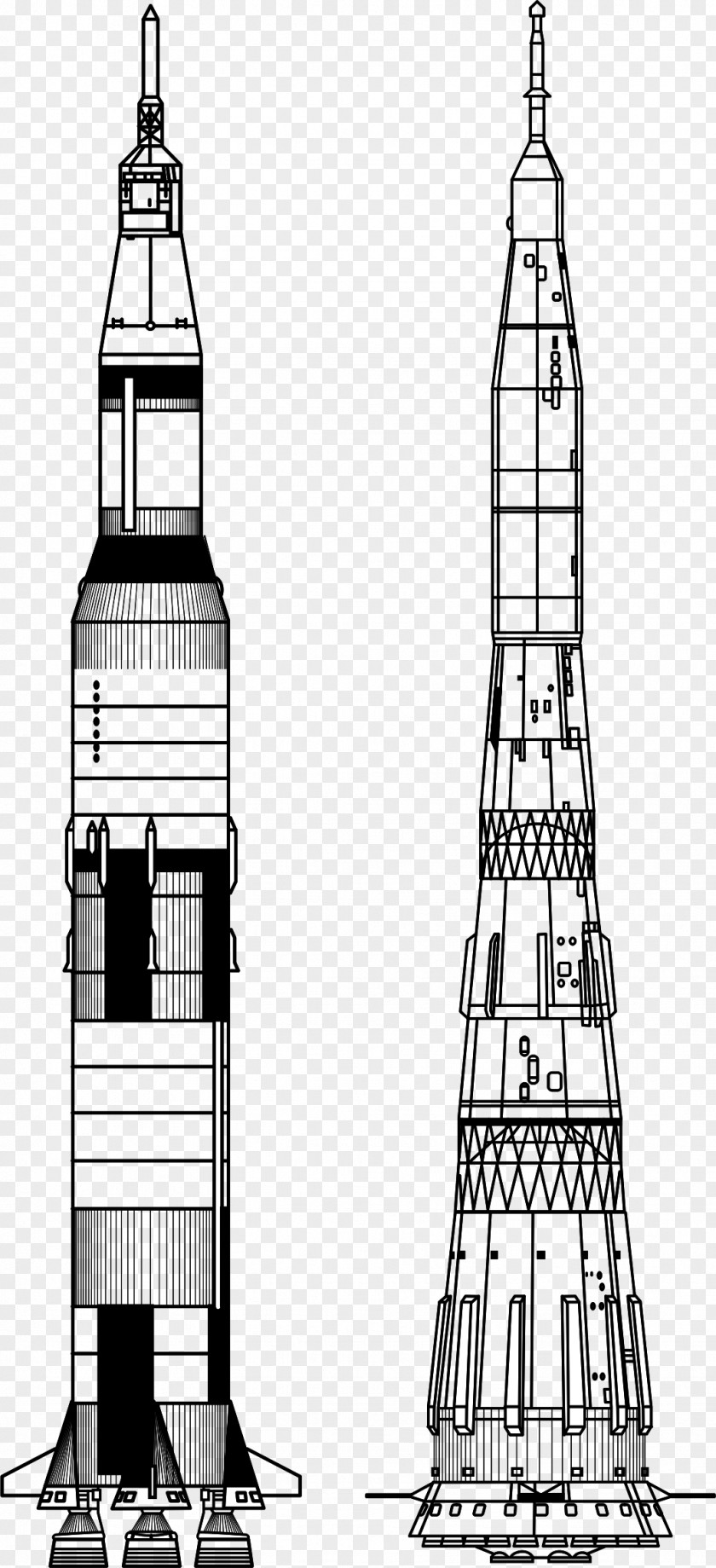 Rocket Apollo Program 11 Saturn V N1 4 PNG