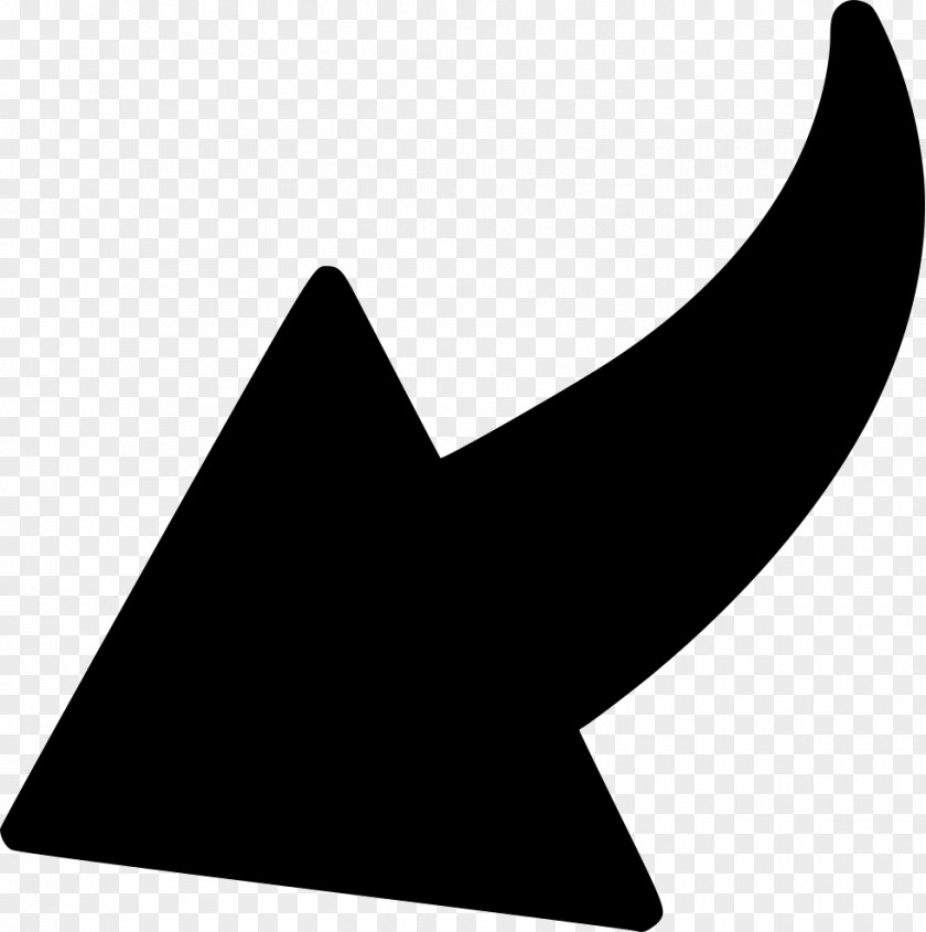 Arrow Back Black And White Clip Art PNG