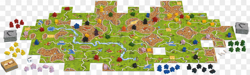 Board Game Z-Man Games Carcassonne Big Box 5 (2014) PNG