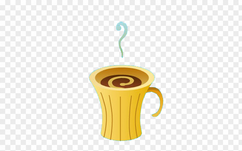 Cartoon Coffee Cup Ceramic Mug PNG